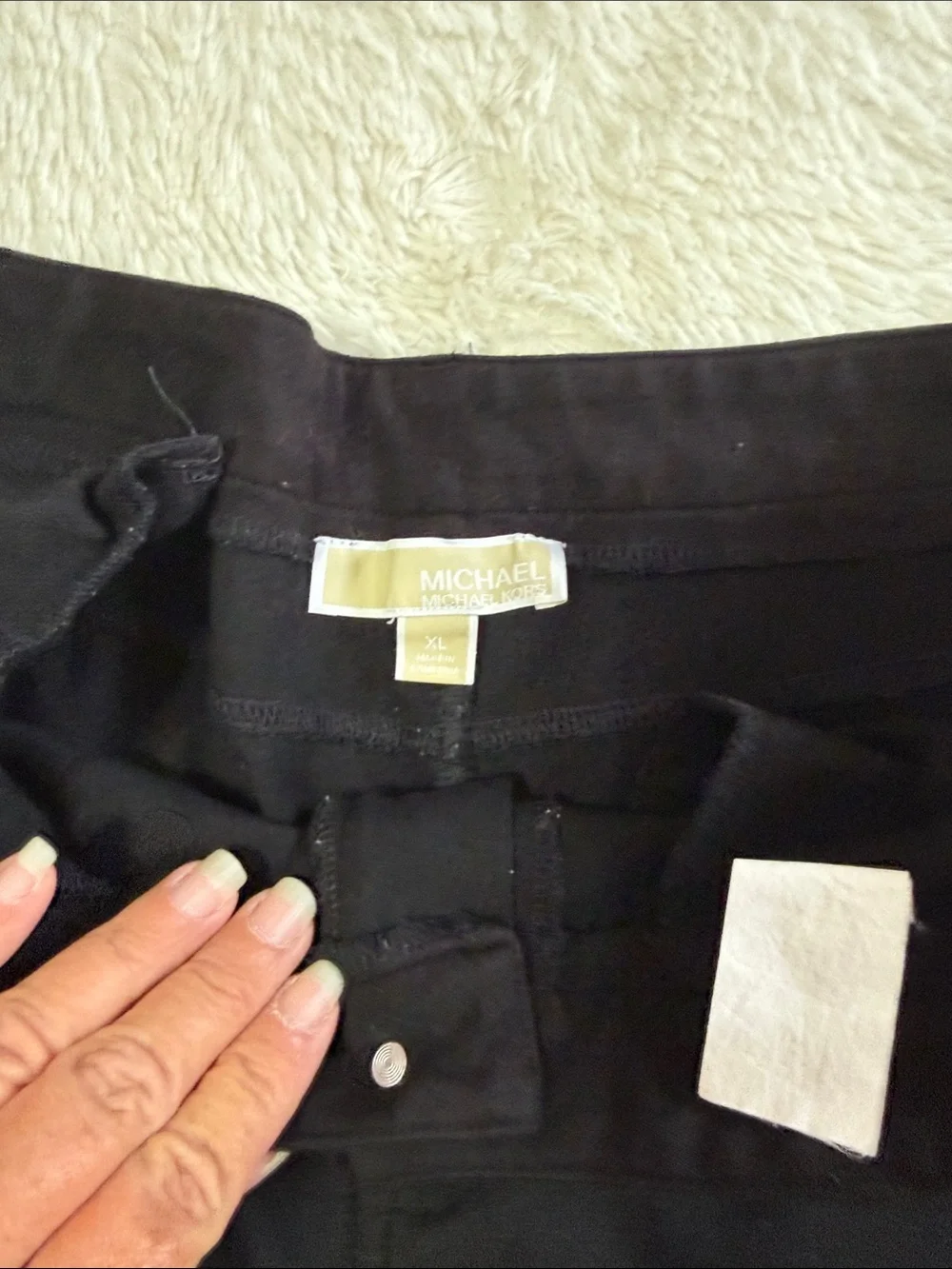 Michael Kors Black Straight Leg Pants